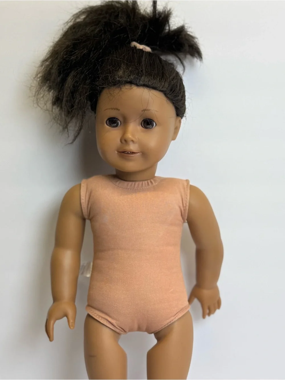 American Girl Doll 2012 Tan Skin Brown Eyes Brown Hair Factory Variant Rare Read